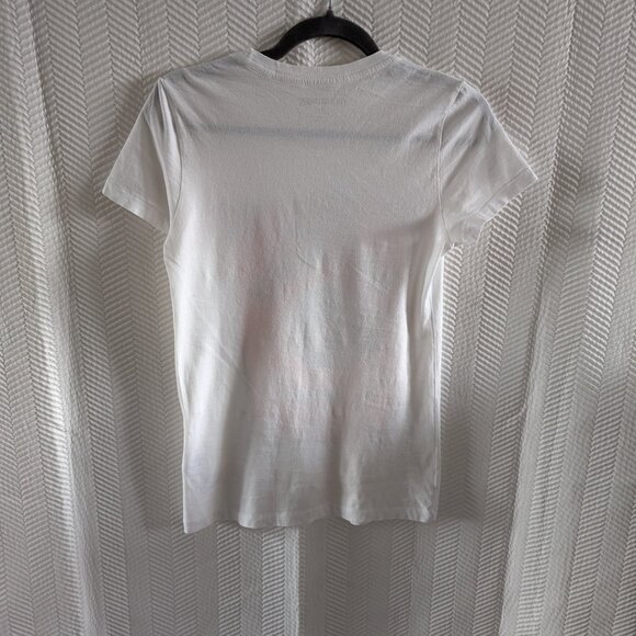 True Religion Buddha Logo White Graphic Tee T-Shirt Y2K Size XS - Picture 4 of 5